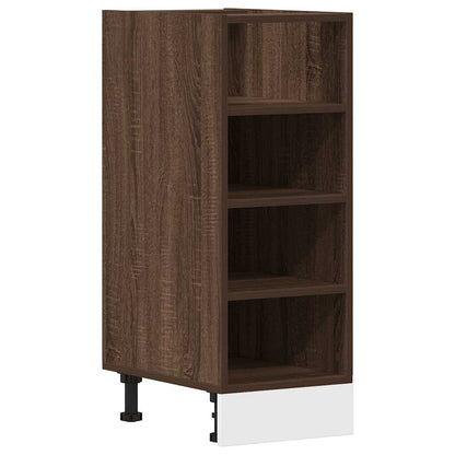 Armadio Inferiore Rovere Marrone 30x44,5x81,5 cm in Truciolato