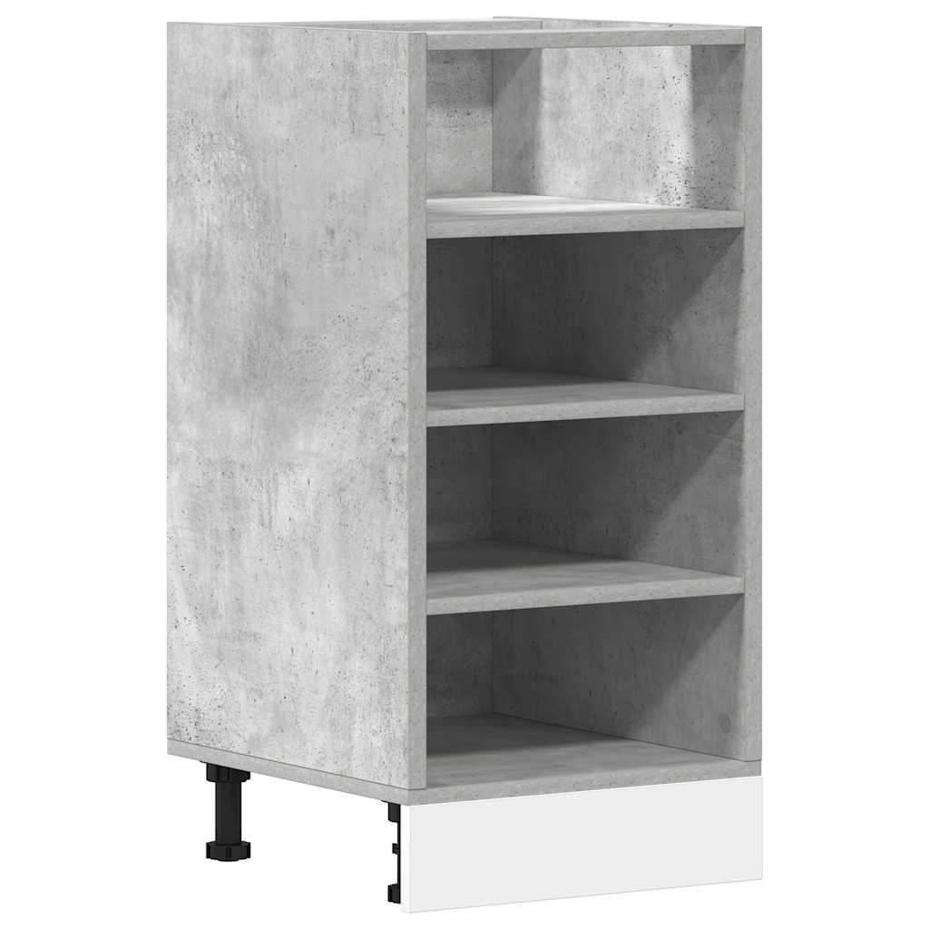 Armadio Inferiore Grigio Cemento 40x44,5x81,5 cm in Truciolato