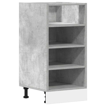 Armadio Inferiore Grigio Cemento 40x44,5x81,5 cm in Truciolato