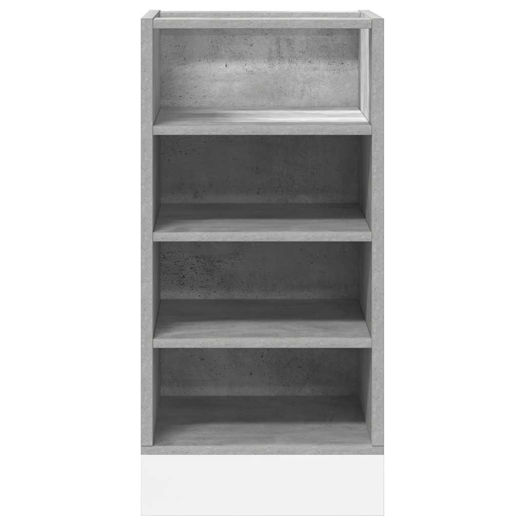 Armadio Inferiore Grigio Cemento 40x44,5x81,5 cm in Truciolato