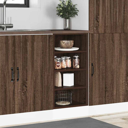 Armadio Inferiore Rovere Marrone 40x44,5x81,5 cm in Truciolato