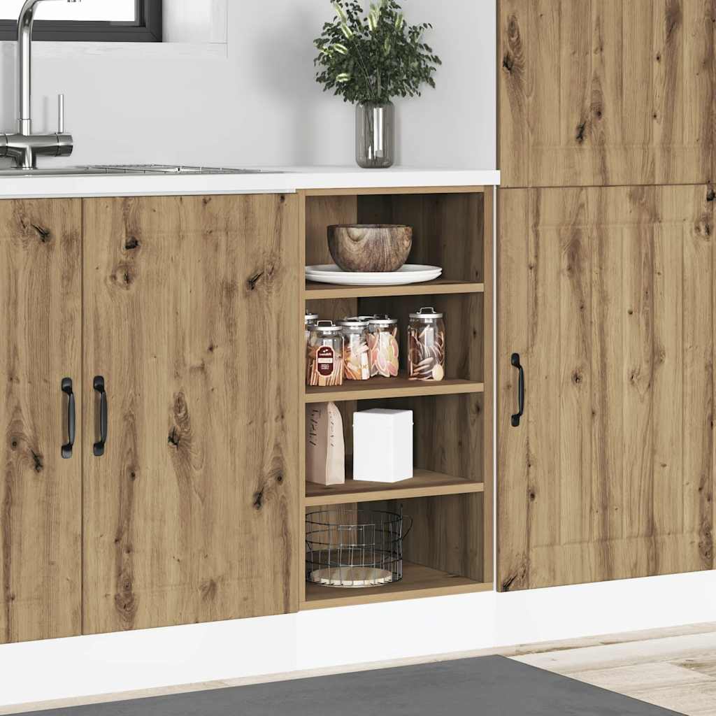 Armadio Inferiore Rovere Artigianale 40x44,5x81,5 cm Truciolato