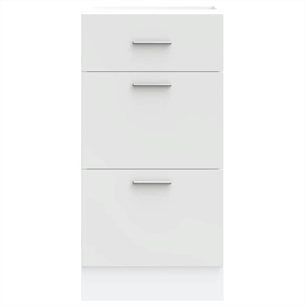 Armadio Inferiore Bianco 40x46x81,5 cm in Legno Multistrato