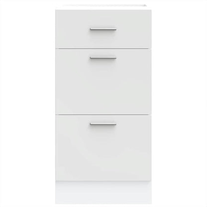 Armadio Inferiore Bianco 40x46x81,5 cm in Legno Multistrato