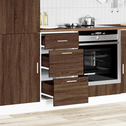 Armadio Inferiore Rovere Marrone 40x46x81,5cm Legno Multistrato