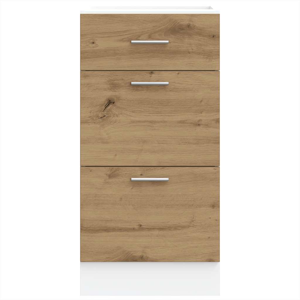 Armadio Inferiore Rovere Artigianale 40x46x81,5 cm Truciolato