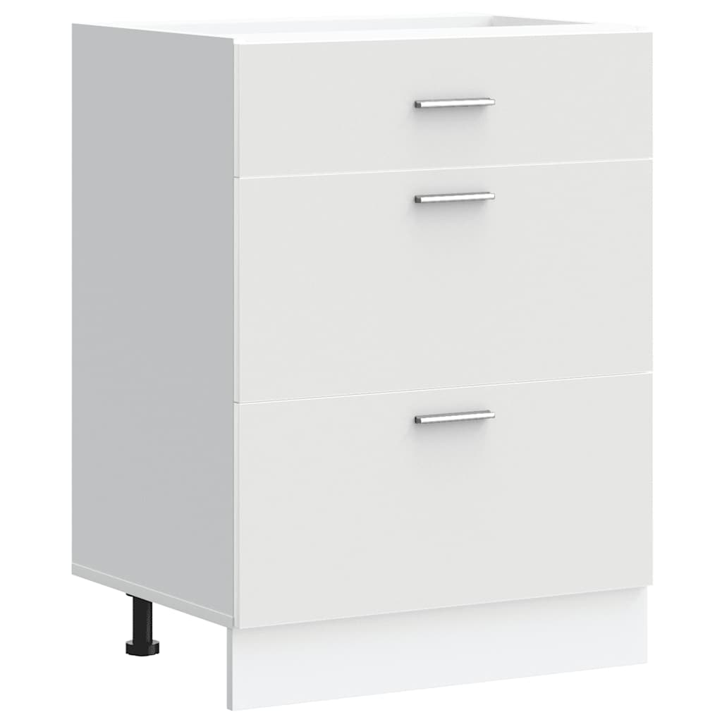 Base da Cucina Bianco in Legno Multistrato
