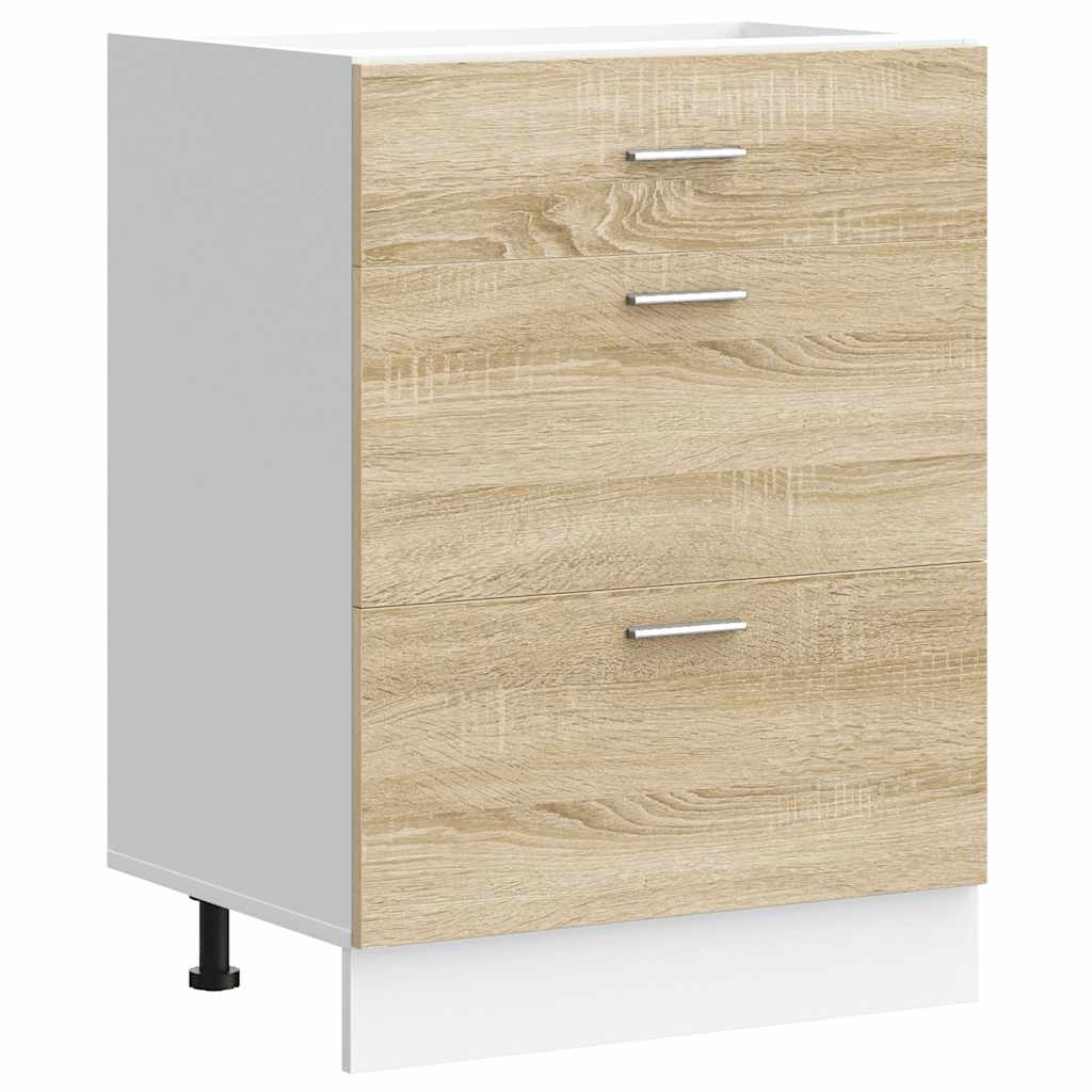 Base da Cucina Rovere Sonoma in Legno Multistrato