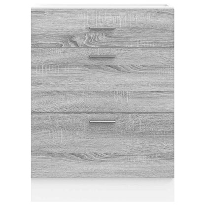 Base da Cucina Grigio Sonoma in Legno Multistrato