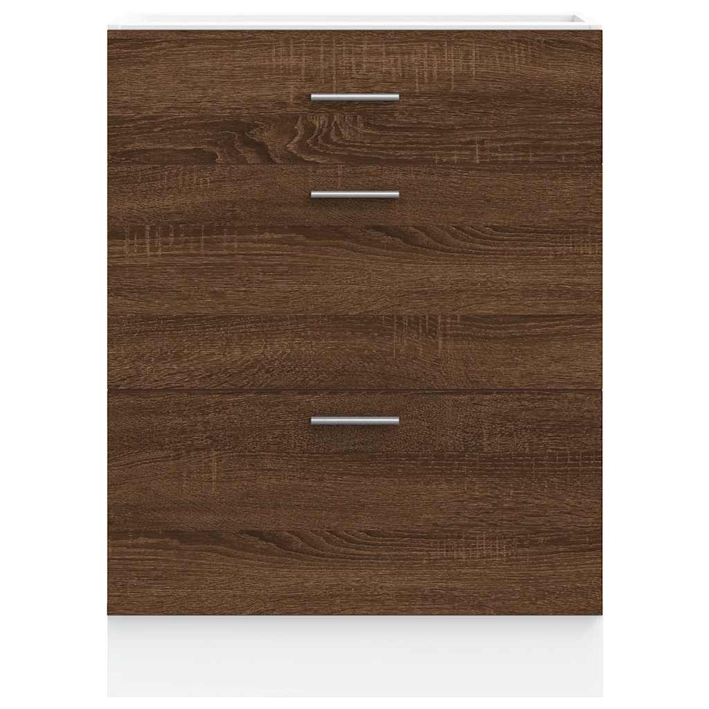 Base da Cucina Rovere Marrone in Legno Multistrato