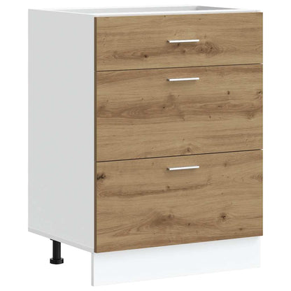 Base da Cucina Ã¢â‚¬Å“LyonÃ¢â‚¬Â Rovere Artigianale Legno Multistrato