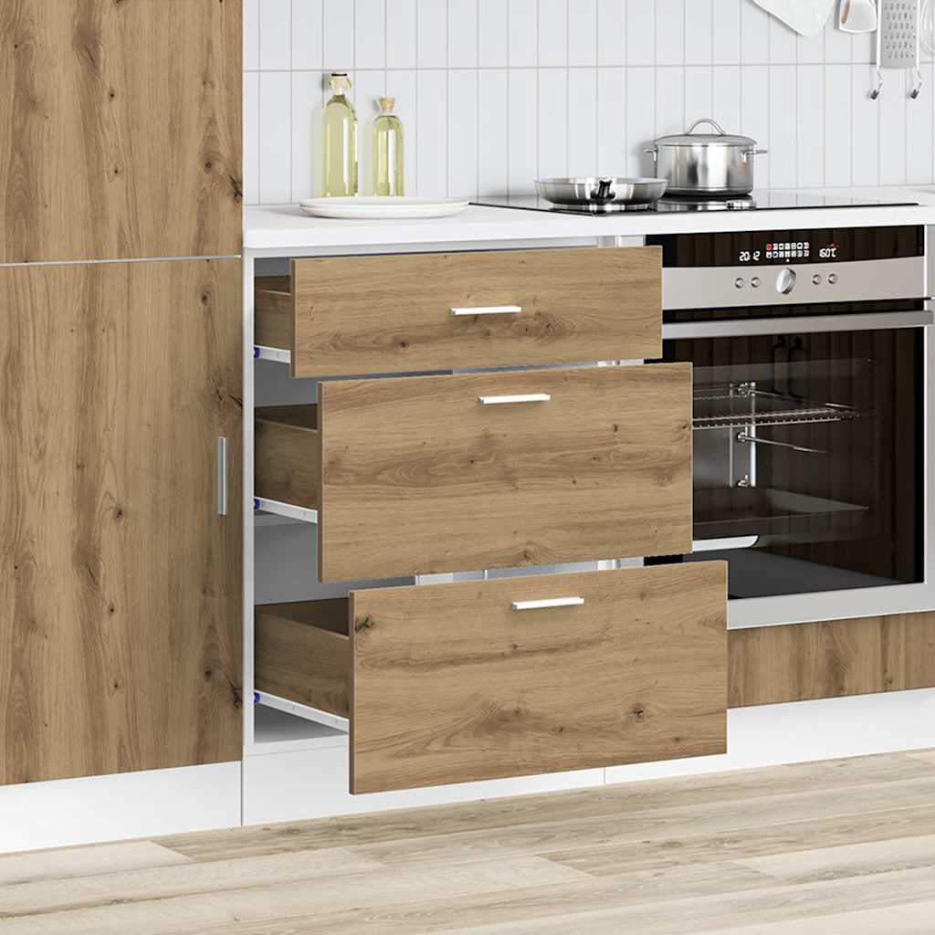Base da Cucina Ã¢â‚¬Å“LyonÃ¢â‚¬Â Rovere Artigianale Legno Multistrato