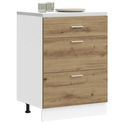 Base da Cucina Ã¢â‚¬Å“LyonÃ¢â‚¬Â Rovere Artigianale Legno Multistrato