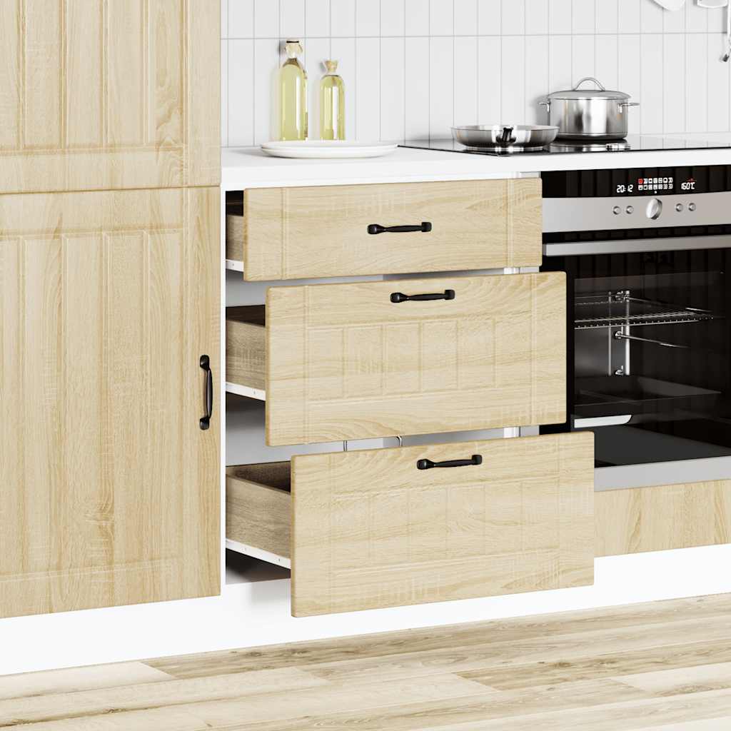 Base da Cucina Lucca Rovere Sonoma in Legno Multistrato
