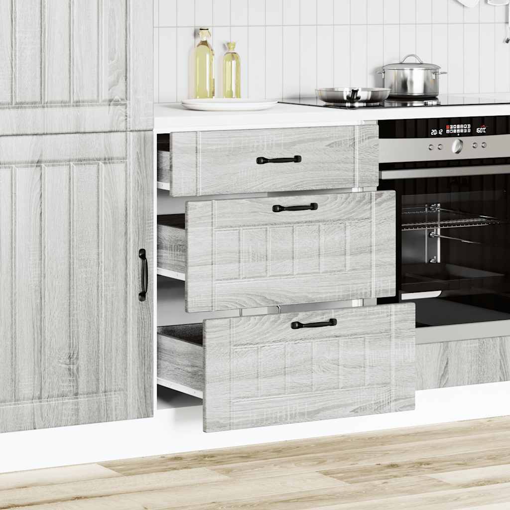 Base da Cucina Lucca Grigio Sonoma in Legno Multistrato
