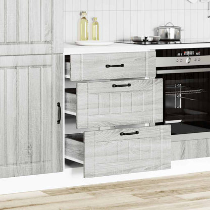 Base da Cucina Lucca Grigio Sonoma in Legno Multistrato