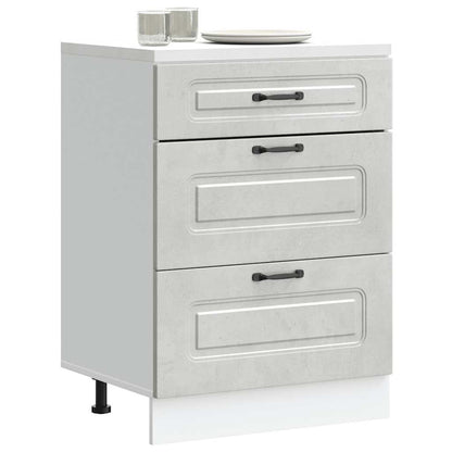 Base da Cucina Kalmar Grigio Cemento in Legno Multistrato