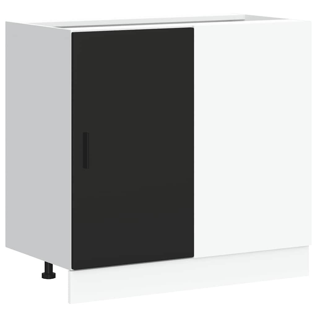 Mobile Base Lavello Nero in Legno Multistrato