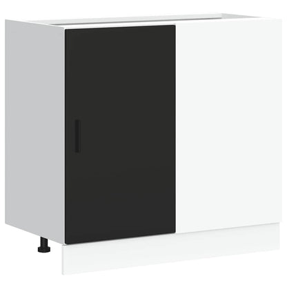 Mobile Base Lavello Nero in Legno Multistrato