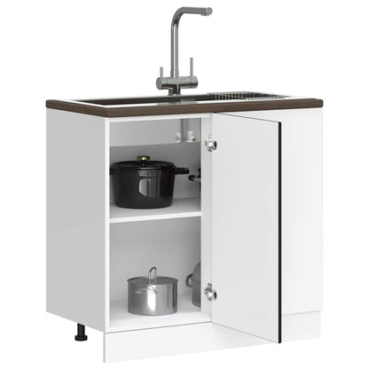Mobile Base Lavello Nero in Legno Multistrato