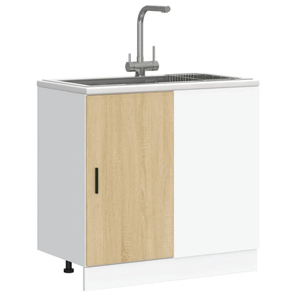 Mobile Base Lavello Rovere Sonoma in Legno Multistrato