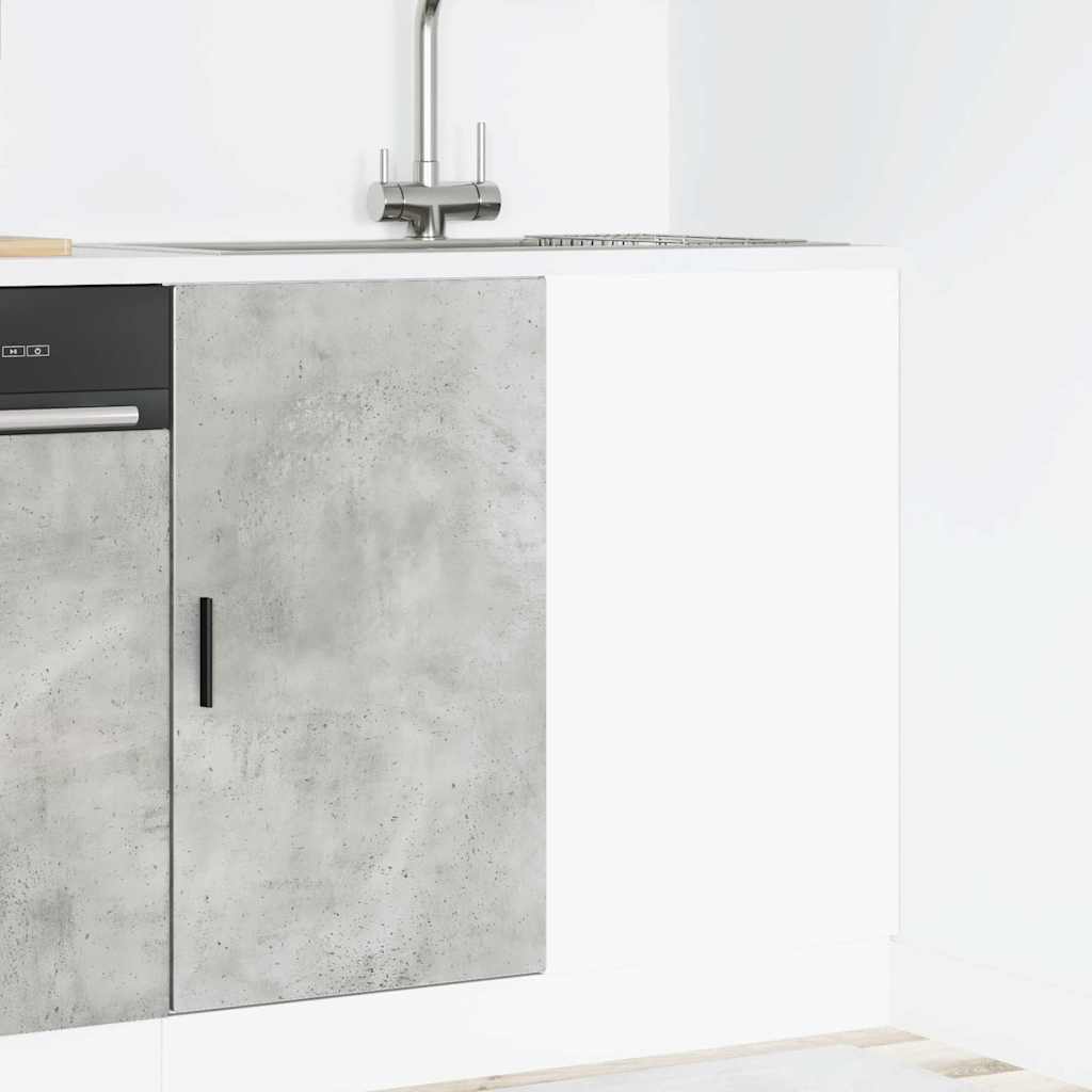 Mobile Base Lavello Grigio Cemento in Legno Multistrato
