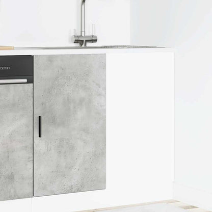Mobile Base Lavello Grigio Cemento in Legno Multistrato