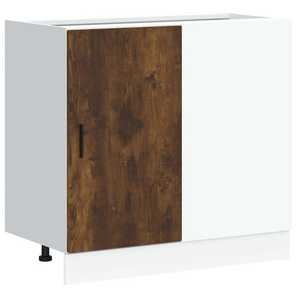 Mobile Base Lavello Rovere Fumo in Legno Multistrato
