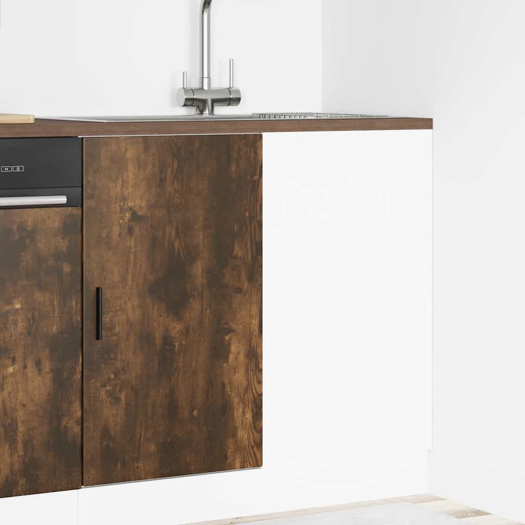 Mobile Base Lavello Rovere Fumo in Legno Multistrato