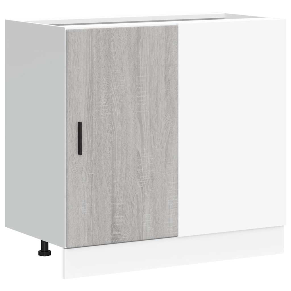 Mobile Base Lavello Grigio Sonoma in Legno Multistrato