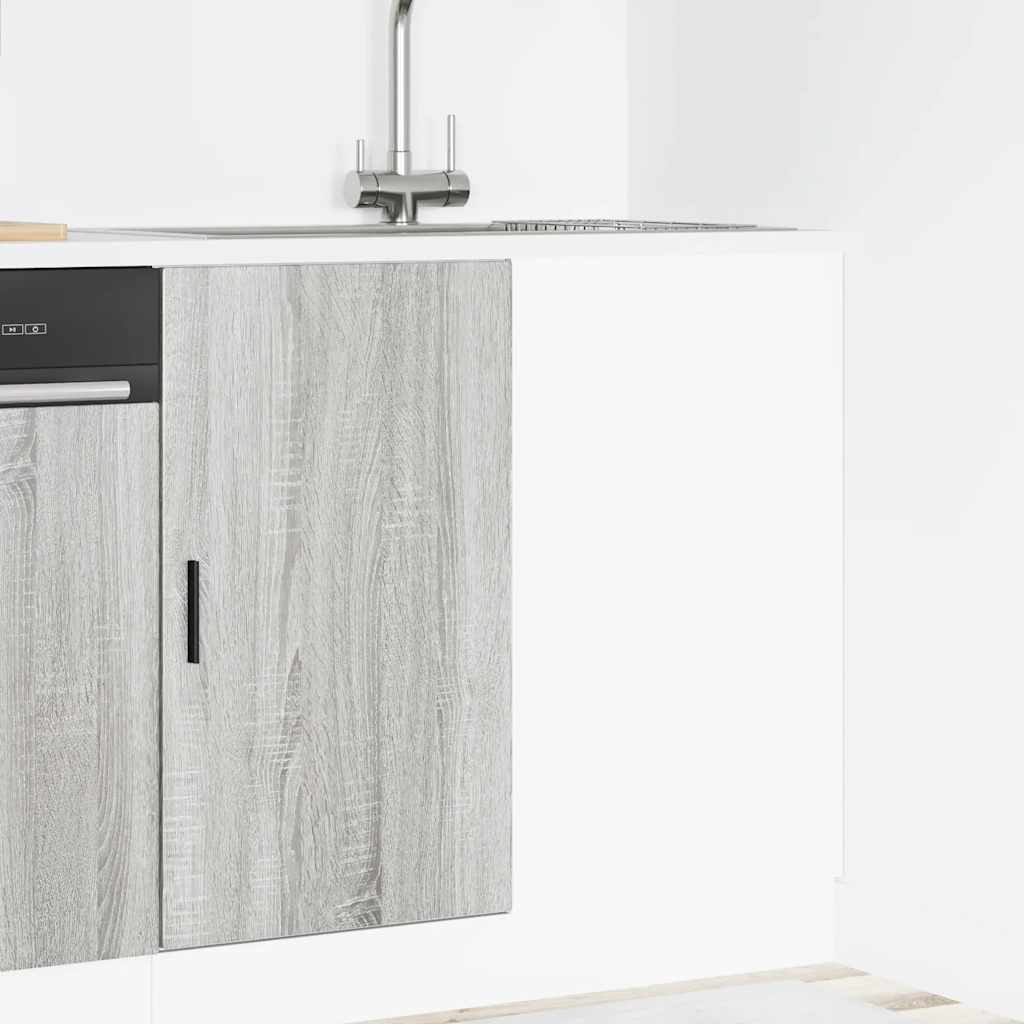 Mobile Base Lavello Grigio Sonoma in Legno Multistrato