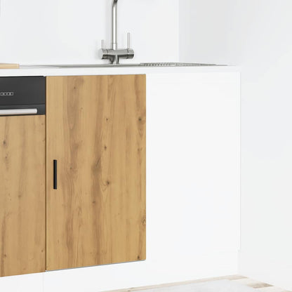 Mobile Base Lavello Rovere Artigianale in Legno Multistrato