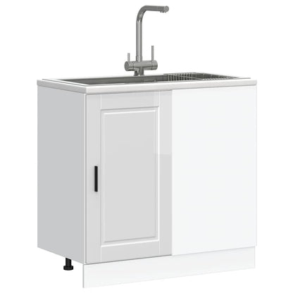 Base da Cucina Porto Bianco Lucido in Legno Multistrato