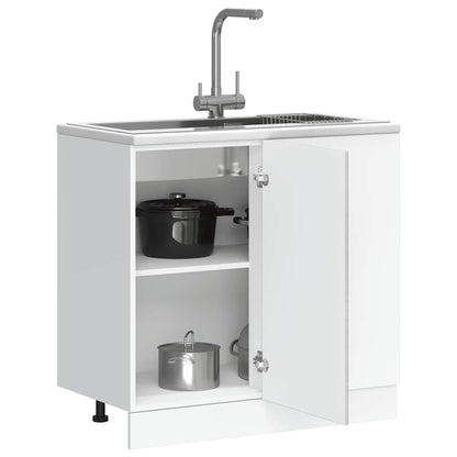 Base da Cucina Porto Grigio Cemento in Legno Multistrato