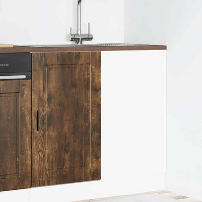 Base da Cucina Porto Rovere Fumo in Legno Multistrato