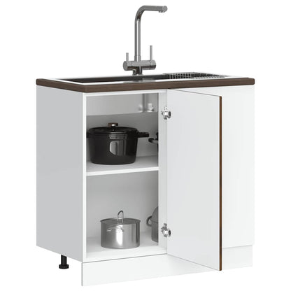 Base da Cucina Porto Rovere Fumo in Legno Multistrato