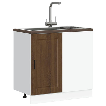 Base da Cucina Porto Rovere Marrone in Legno Multistrato