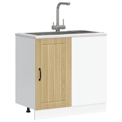 Mobile Base Lavello Lucca Rovere Sonoma in Legno Multistrato