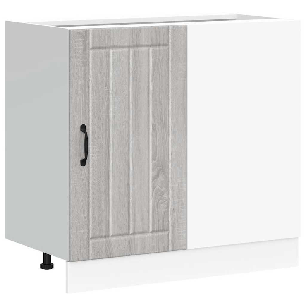 Mobile Base Lavello Lucca Grigio Sonoma in Legno Multistrato