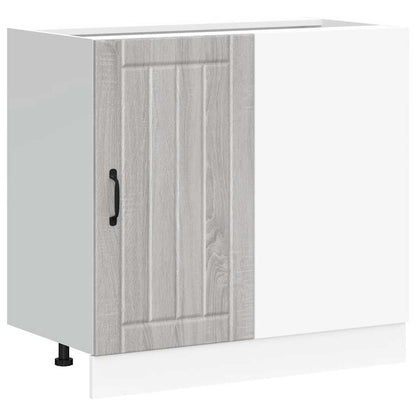 Mobile Base Lavello Lucca Grigio Sonoma in Legno Multistrato