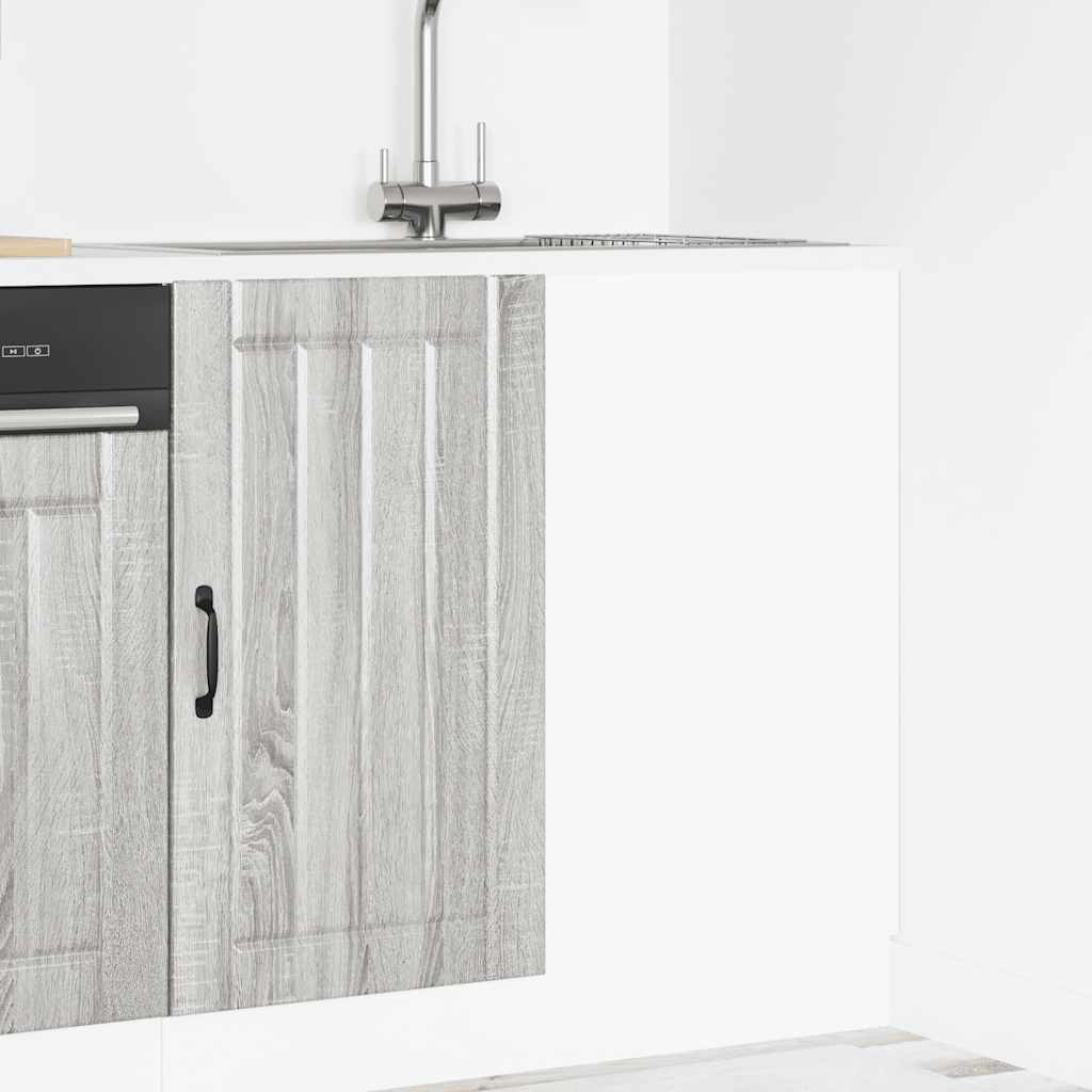 Mobile Base Lavello Lucca Grigio Sonoma in Legno Multistrato