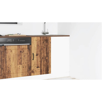 Mobile Base Lavello Lucca Legno Antico in Legno Multistrato