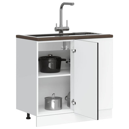 Base da Cucina Kalmar Nero in Legno Multistrato