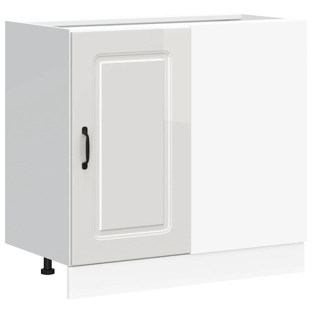 Base da Cucina Kalmar Bianco Lucido in Legno Multistrato