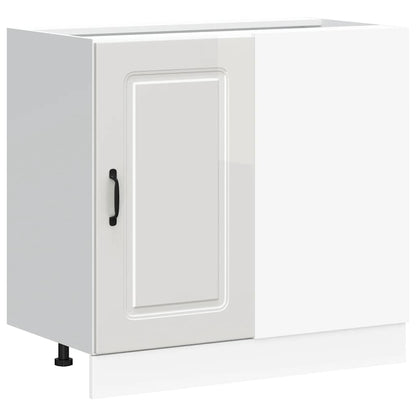 Base da Cucina Kalmar Bianco Lucido in Legno Multistrato