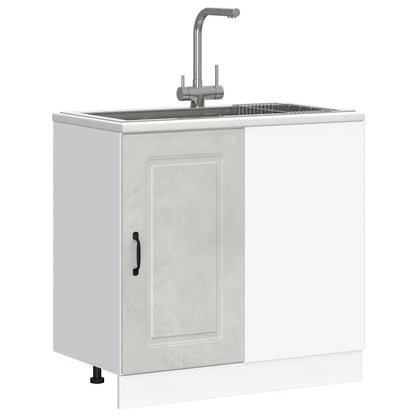 Base da Cucina Kalmar Grigio Cemento in Legno Multistrato