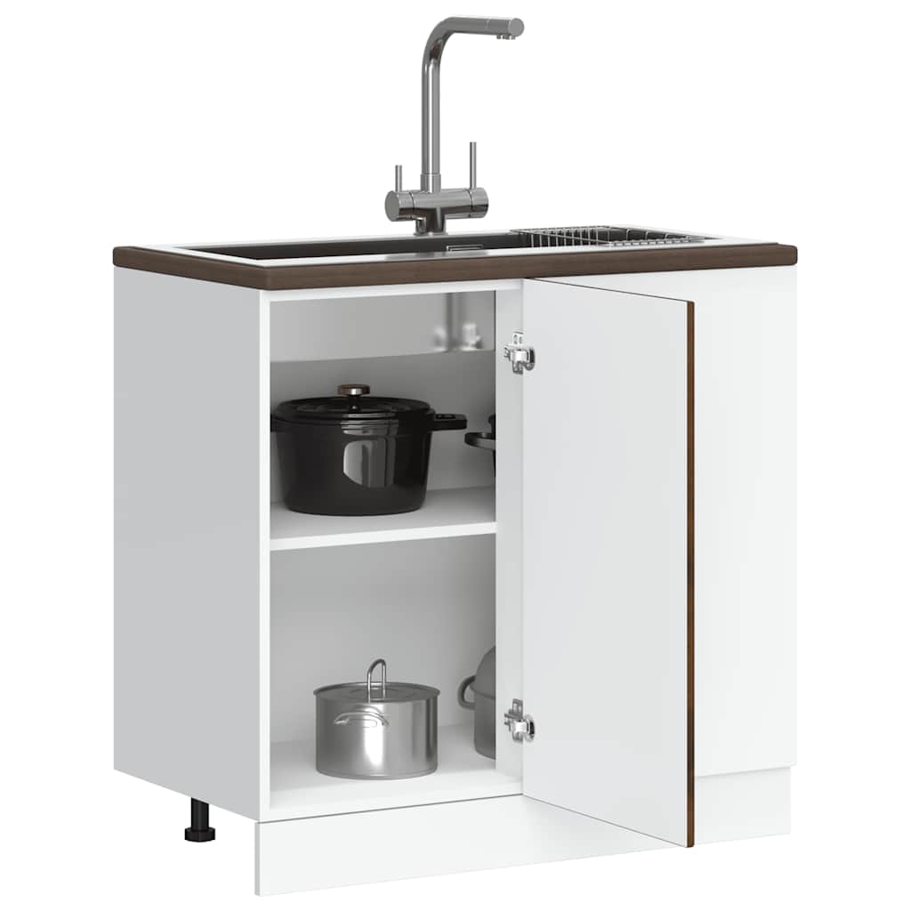 Base da Cucina Kalmar Rovere Fumo in Legno Multistrato