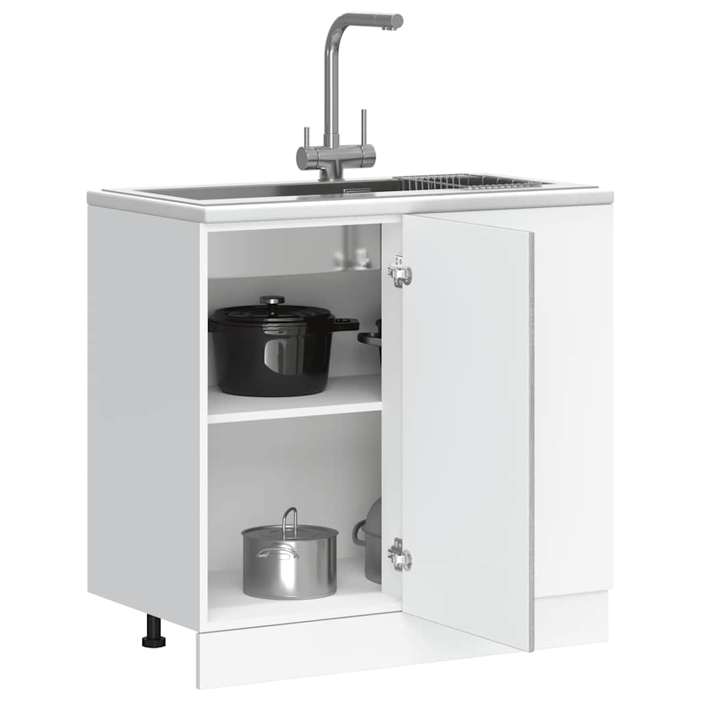 Base da Cucina Kalmar Grigio Sonoma in Legno Multistrato
