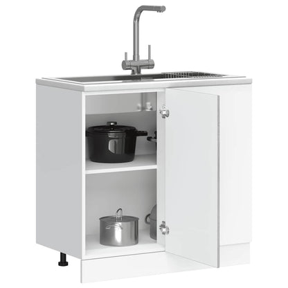 Base da Cucina Kalmar Grigio Sonoma in Legno Multistrato