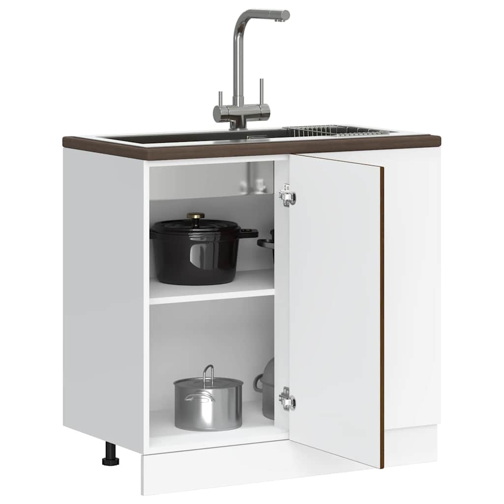 Base da Cucina Kalmar Rovere Marrone in Legno Multistrato